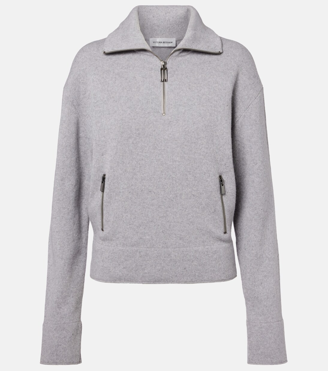 Wool and cashmere half-zip sweater | Victoria Beckham