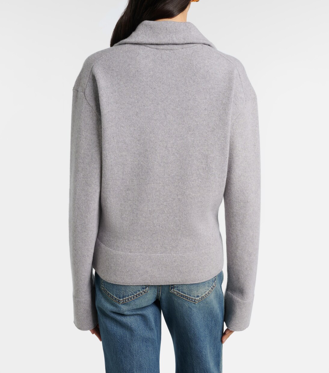Wool and cashmere half-zip sweater | Victoria Beckham