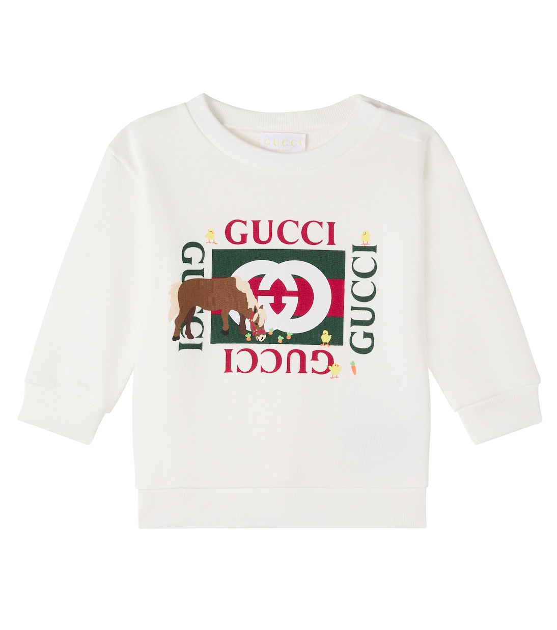 x Euan Roberts Baby printed cotton jersey sweatshirt | Gucci Kids
