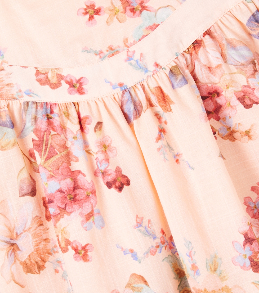 فستان من القطن بطبعات الورود | Zimmermann Kids