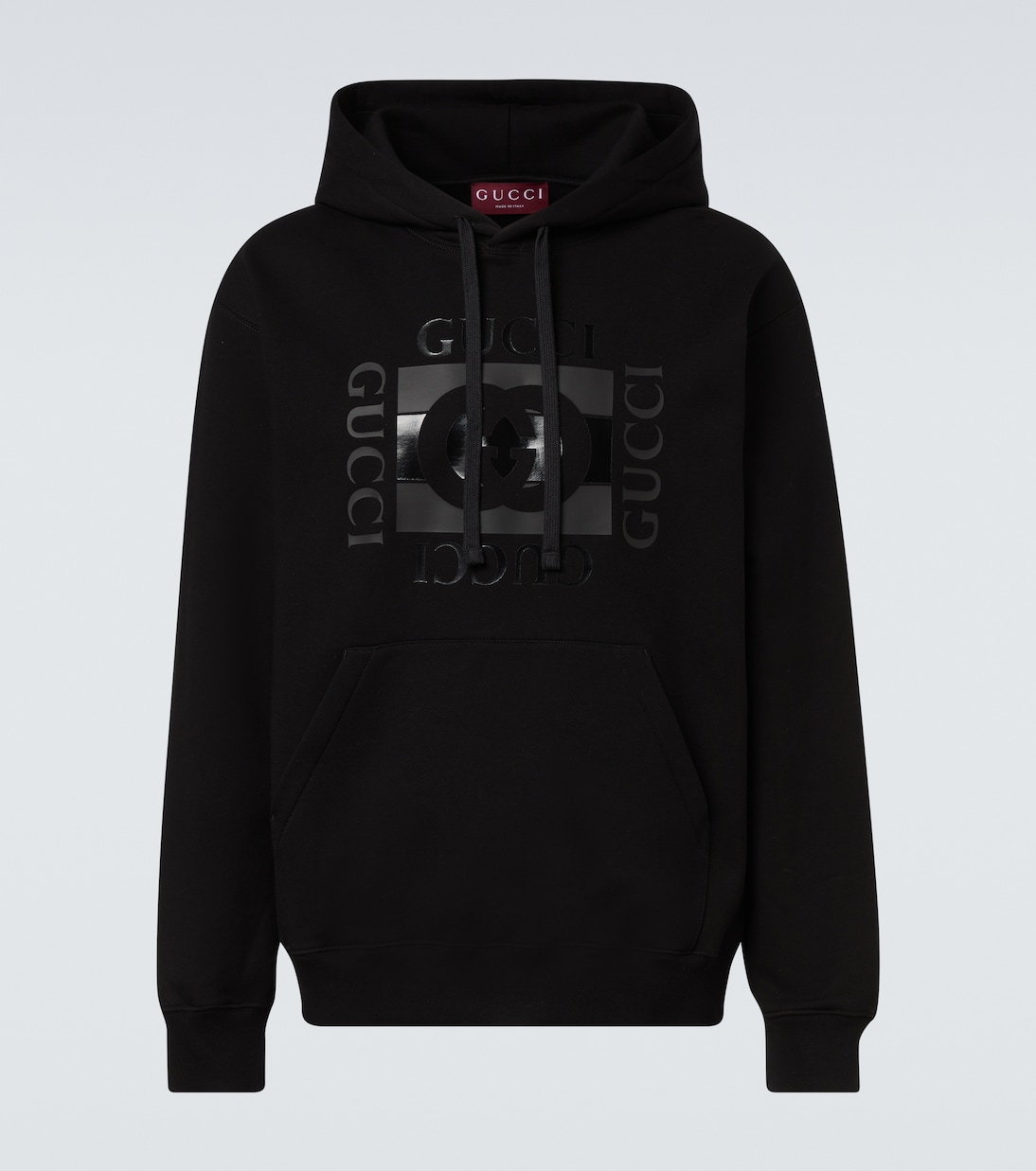 Logo cotton jersey hoodie | Gucci