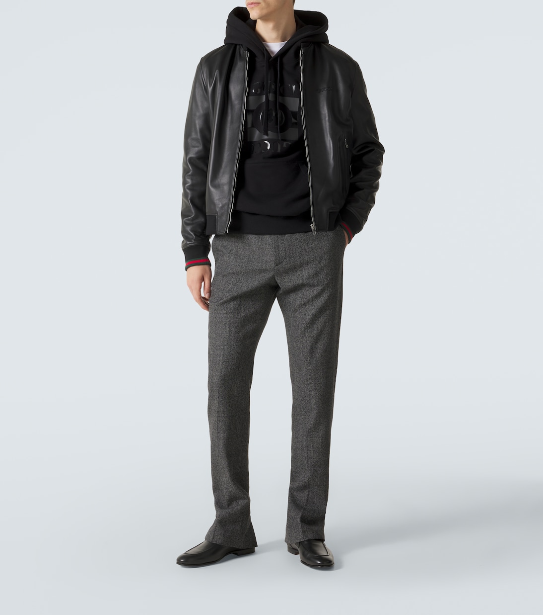 Logo cotton jersey hoodie | Gucci