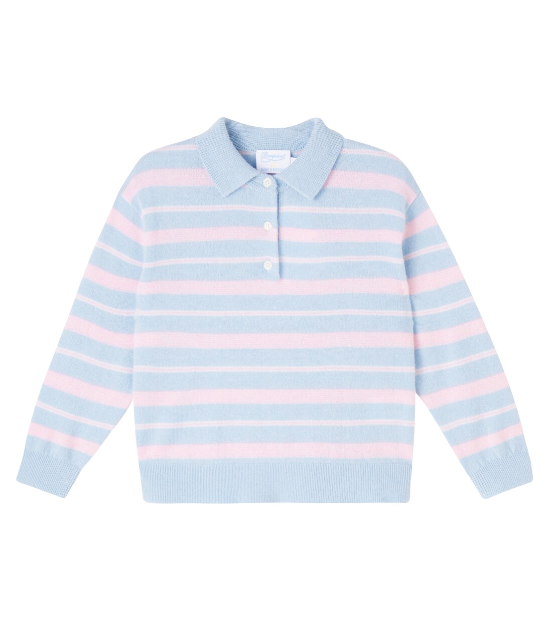 x Guest in Residence Louie striped cashmere polo sweater | Bonpoint