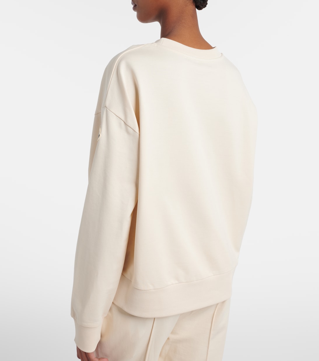 Logo cotton jersey sweatshirt | Moncler