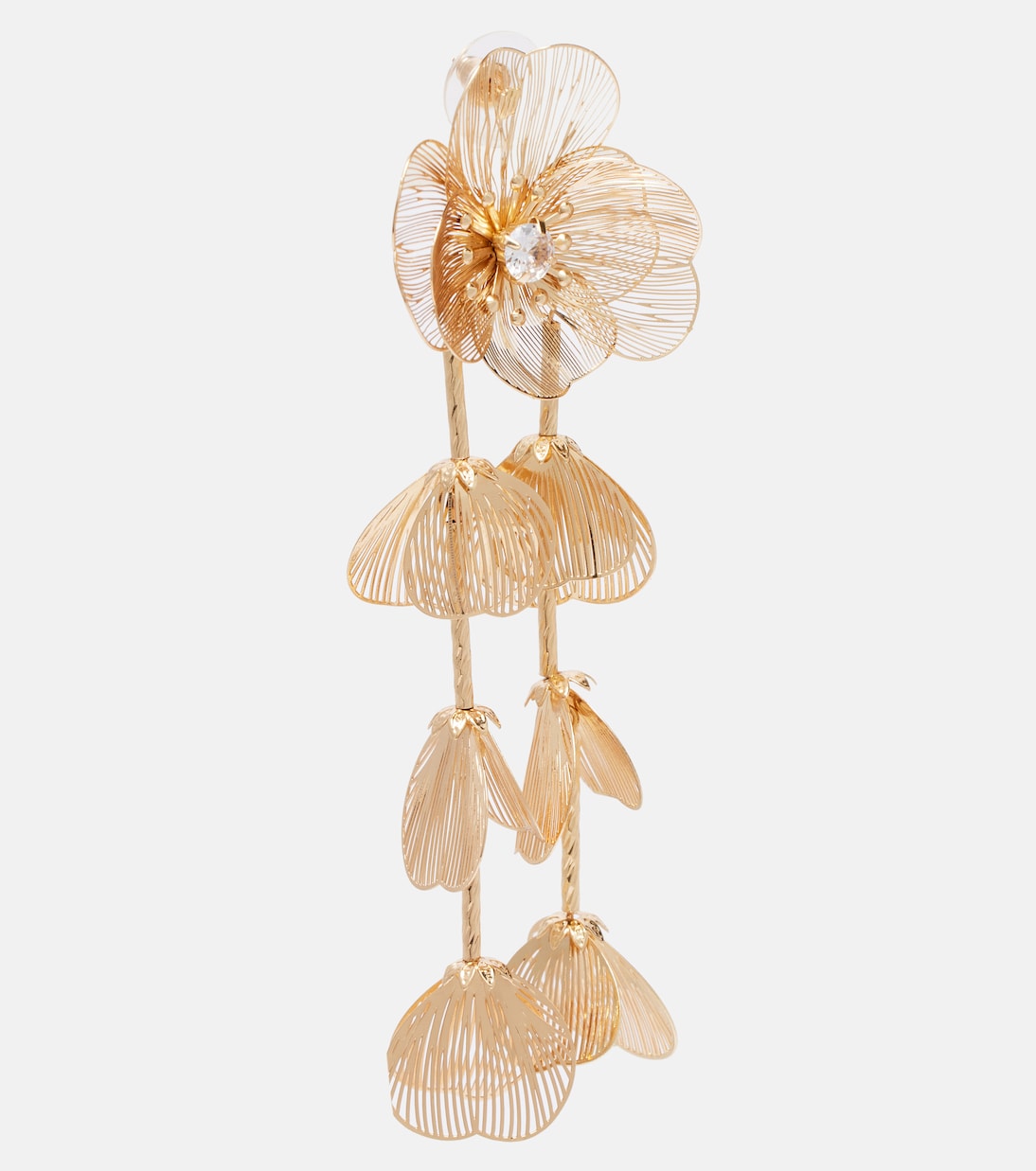 Embellished floral drop earrings | Self-Portrait