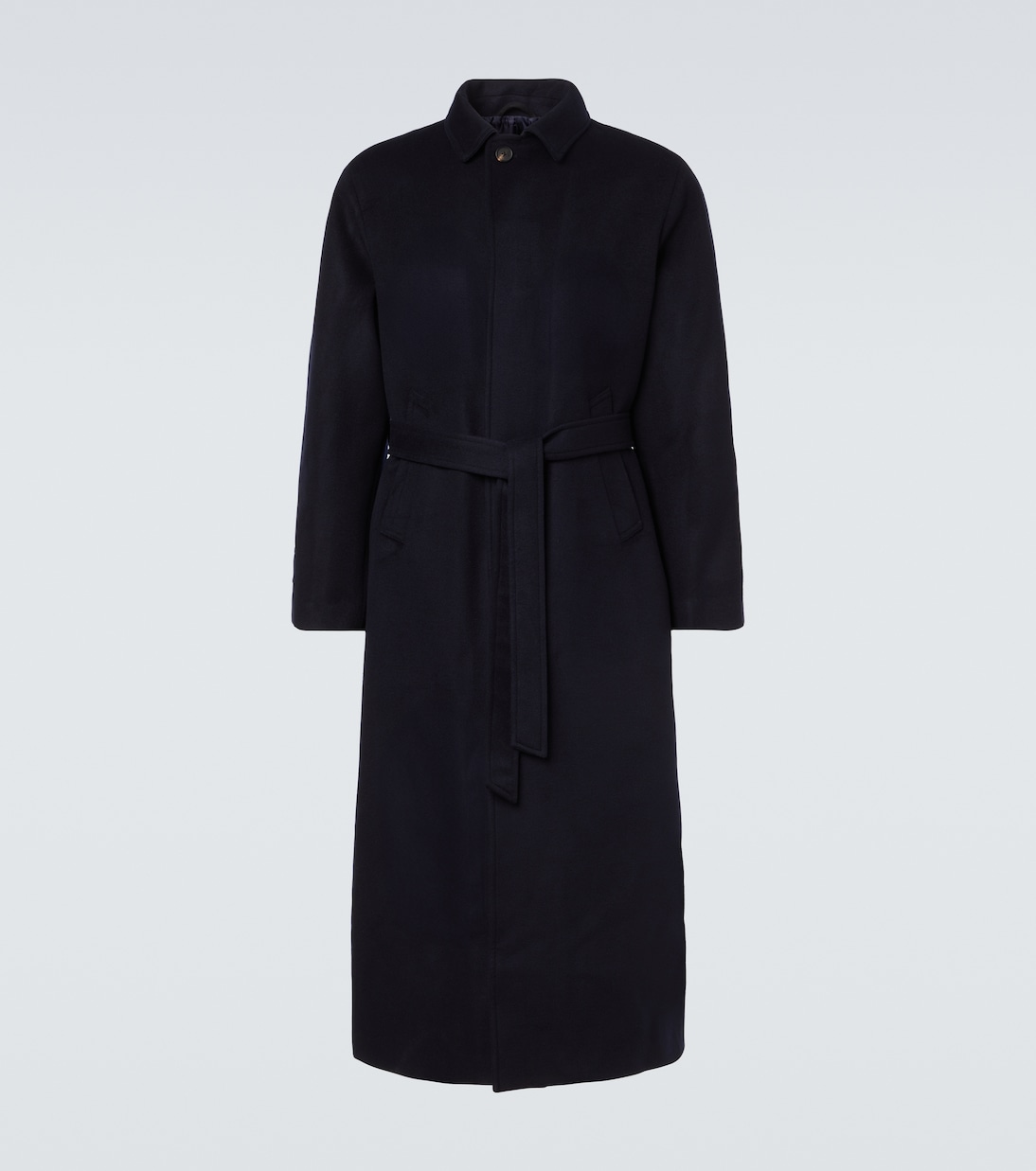 Belted wool overcoat | Saman Amel
