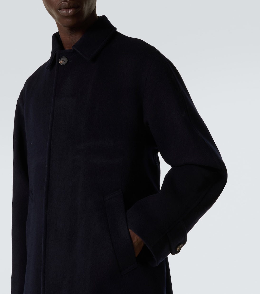 Belted wool overcoat | Saman Amel