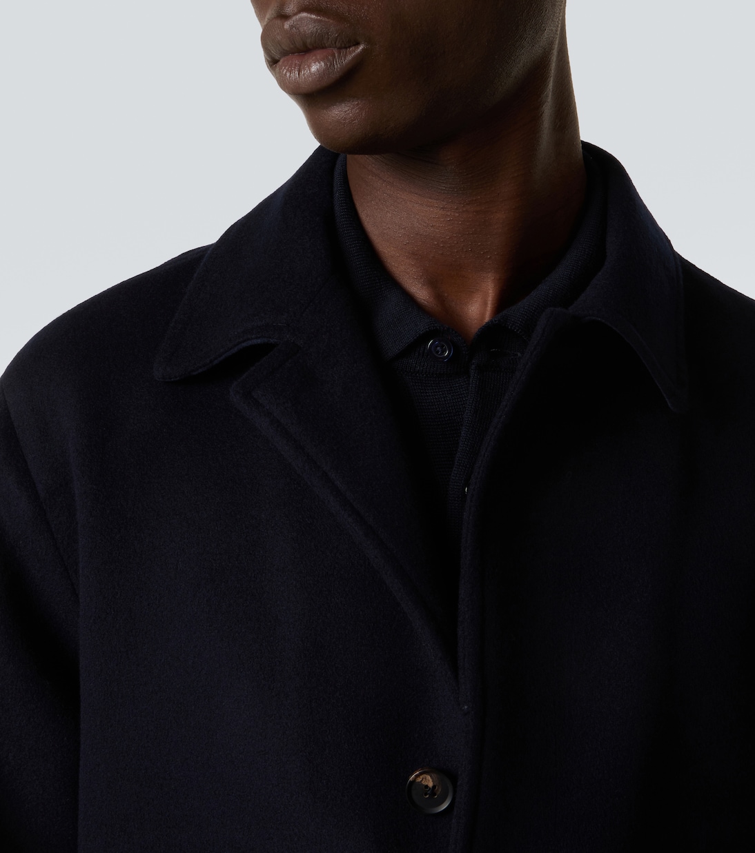 Belted wool overcoat | Saman Amel