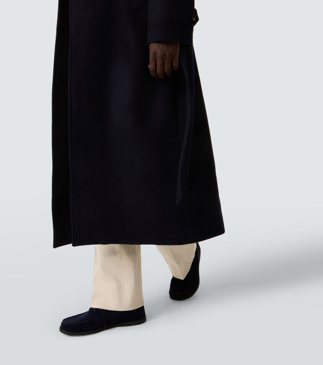 Belted wool overcoat | Saman Amel