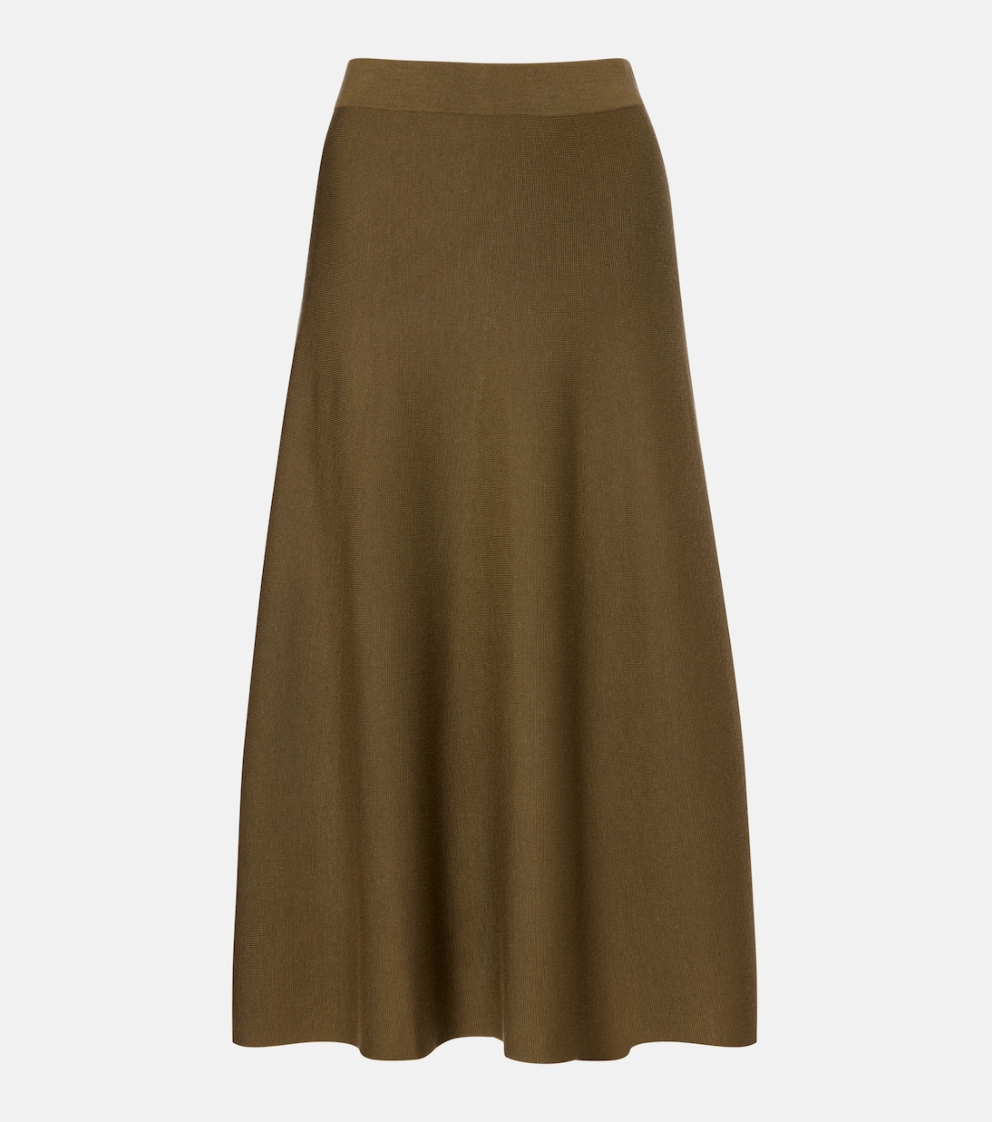 Virgin wool midi skirt  | Jardin des Orangers