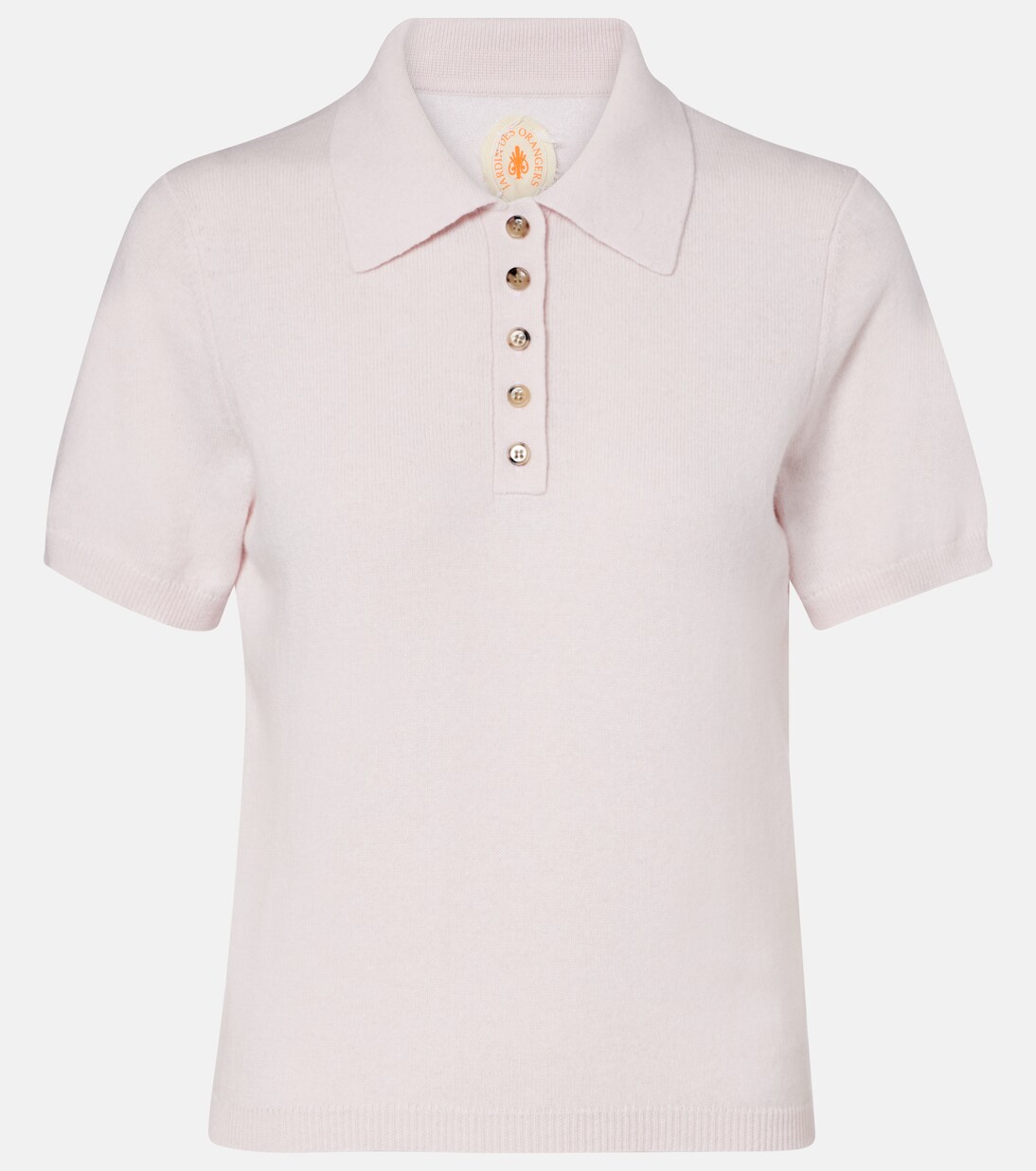 Cotton and cashmere polo shirt | Jardin des Orangers