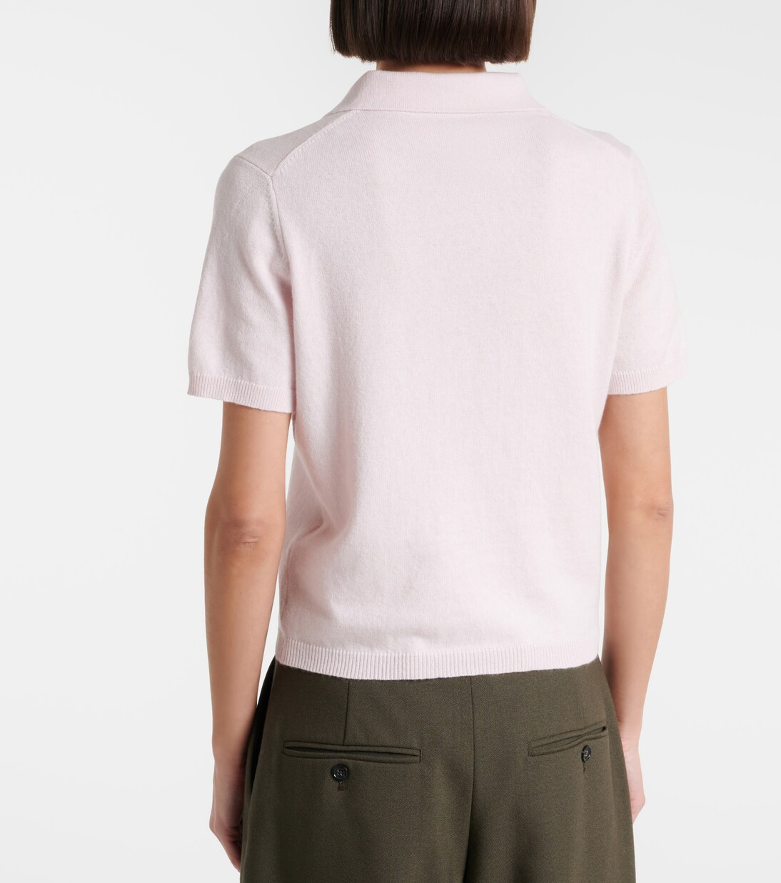 Cotton and cashmere polo shirt | Jardin des Orangers