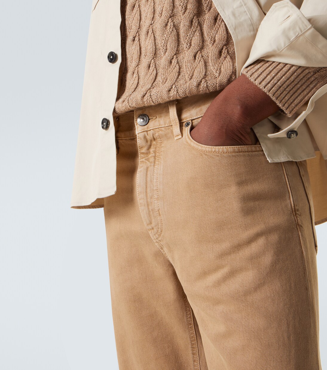 Pantalones rectos Roccia de algodón | Zegna