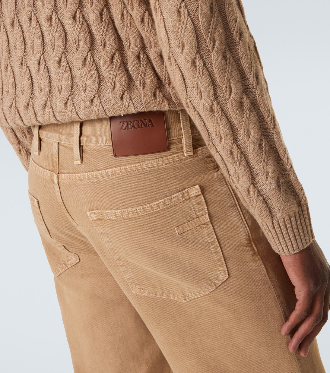 Pantalones rectos Roccia de algodón | Zegna