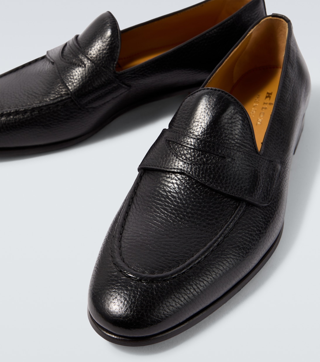 Leather penny loafers | Kiton