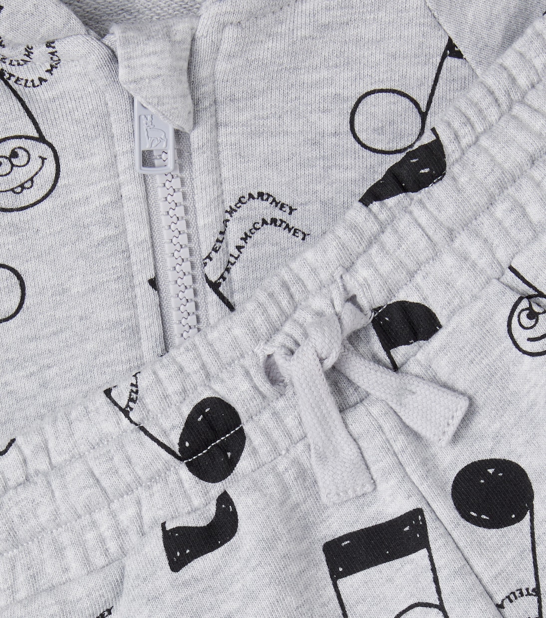Baby cotton fleece hoodie and shorts set | Stella McCartney Kids