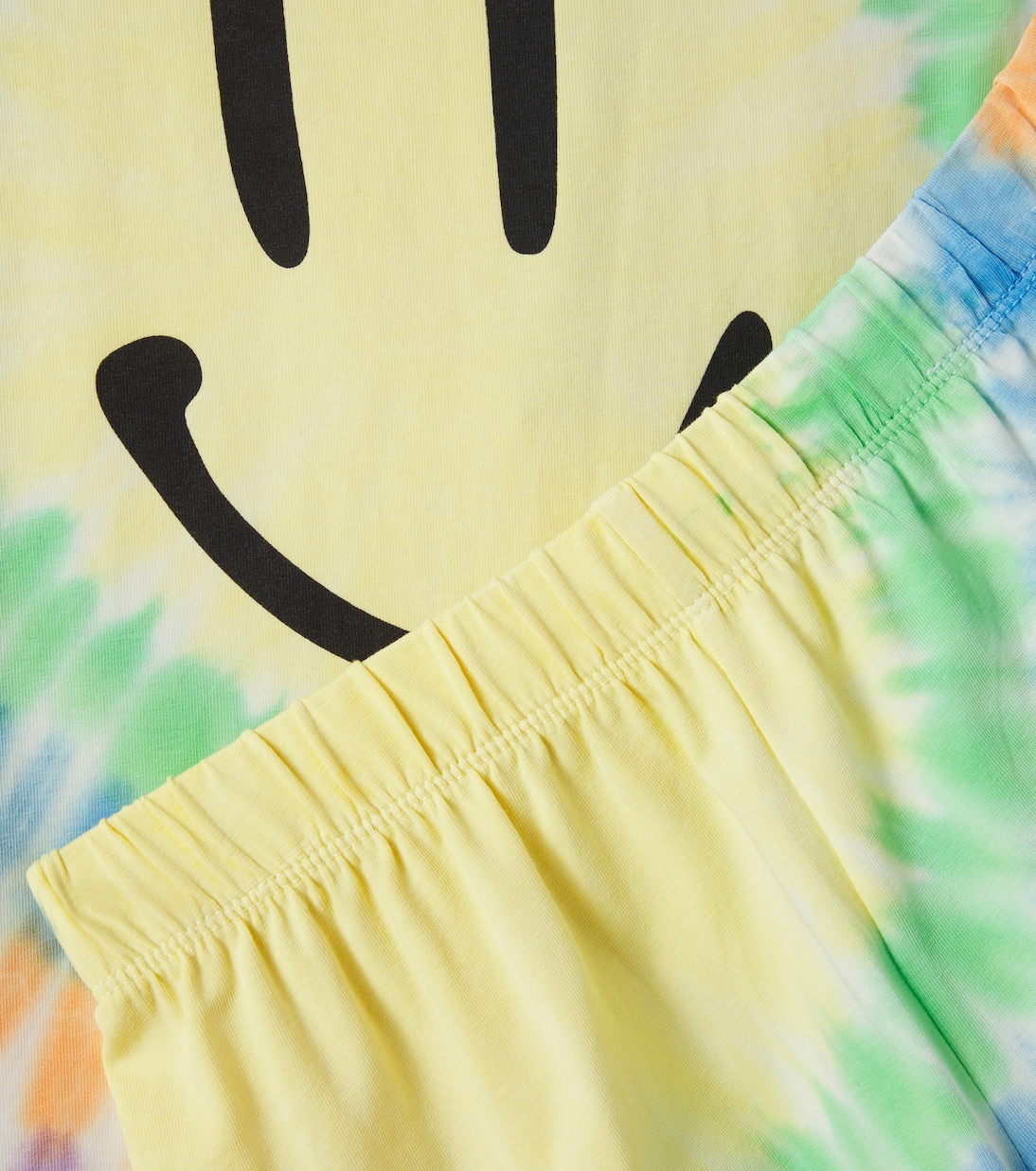 Printed tie-dye cotton-blend pajamas | Molo