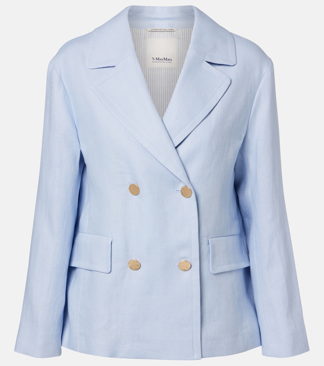 Avenue double-breasted linen blazer | 'S Max Mara