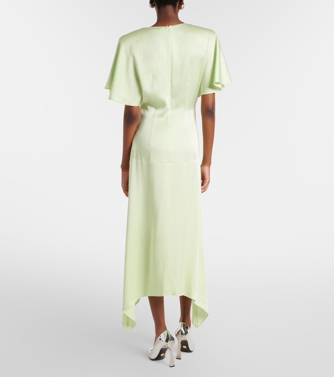 Envers satin midi dress | Stella McCartney