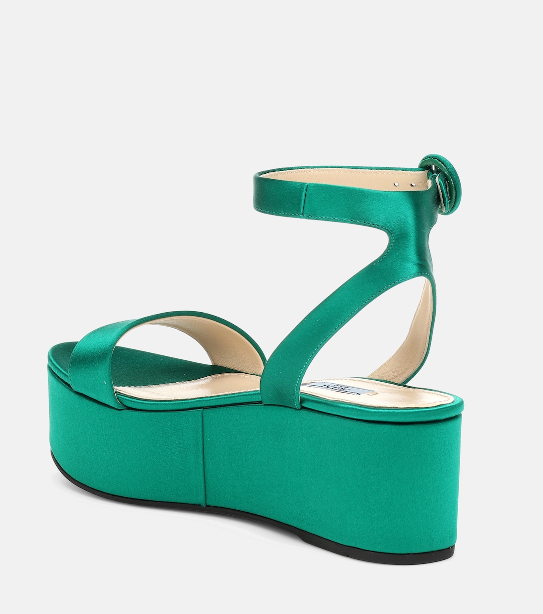 Sandali in satin con platform | Prada