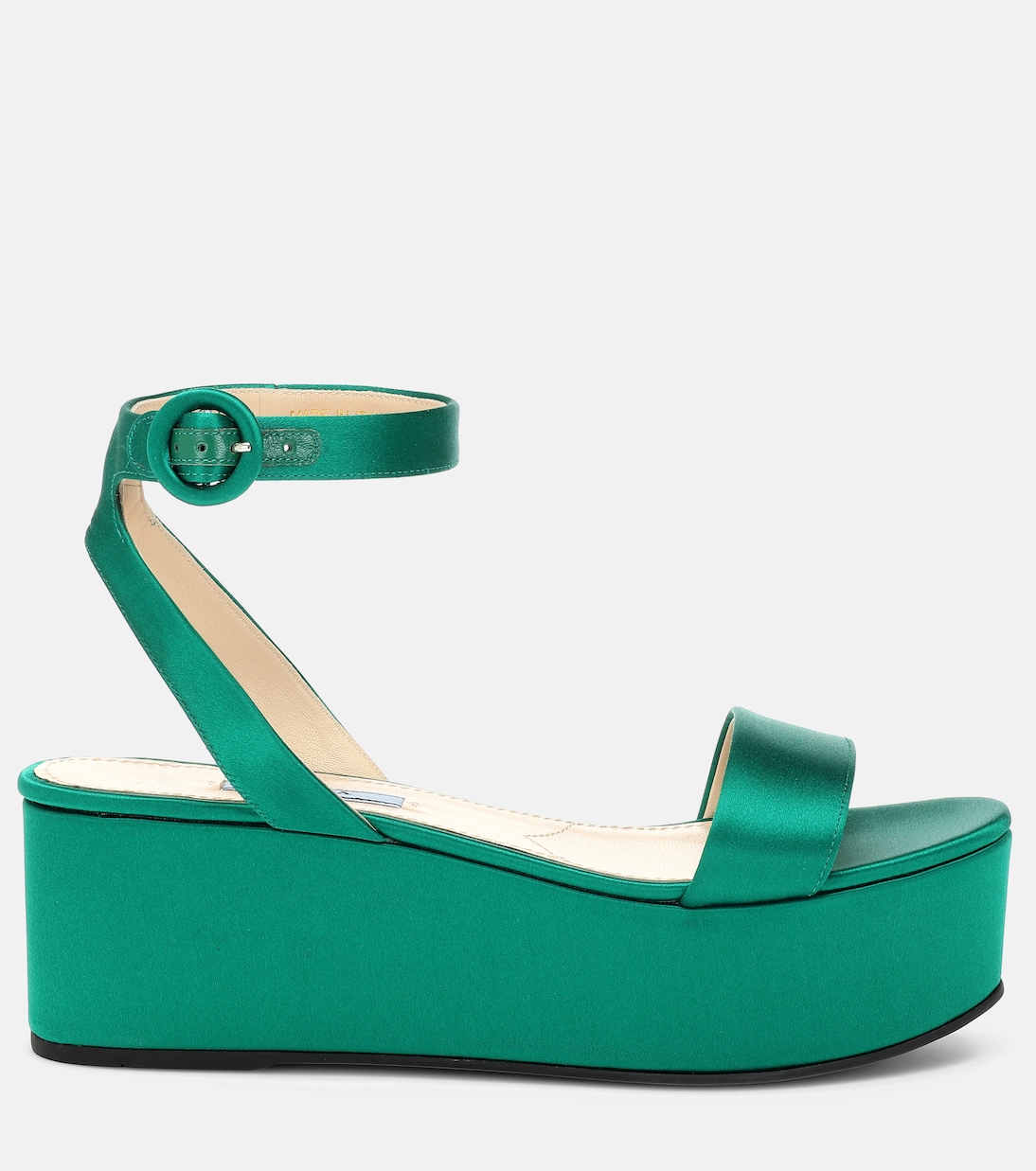 Sandali in satin con platform | Prada