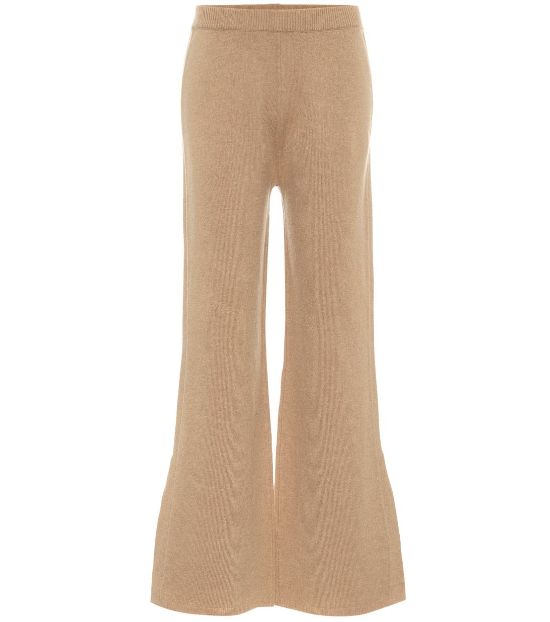 Pantalon évasé à taille haute en laine mélangée | Joseph