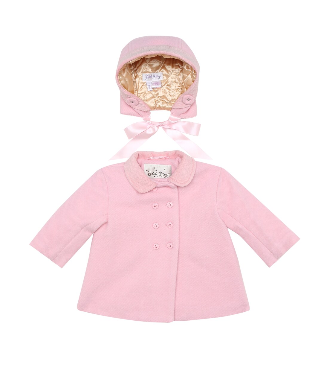 Bébé – Manteau et bonnet en velours de laine mélangée | Rachel Riley