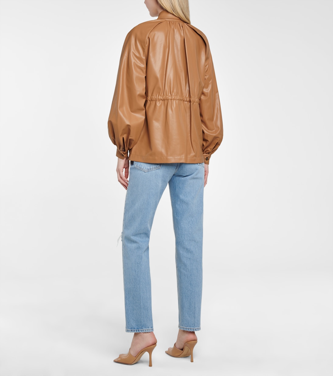 Giacca Ari in similpelle | Deveaux New York