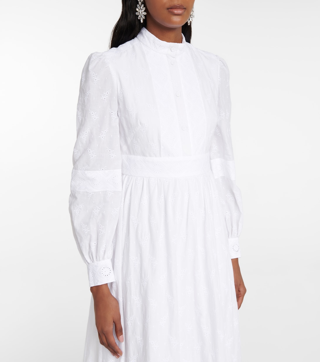Robe de mariée longue Ulrica en coton mélangé | Erdem