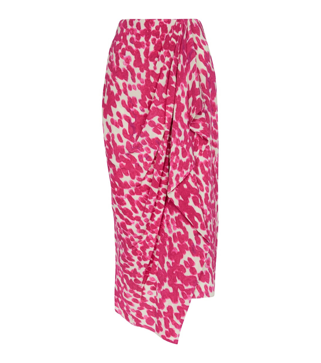 Vestido midi Bree de seda elástica estampada | Isabel Marant