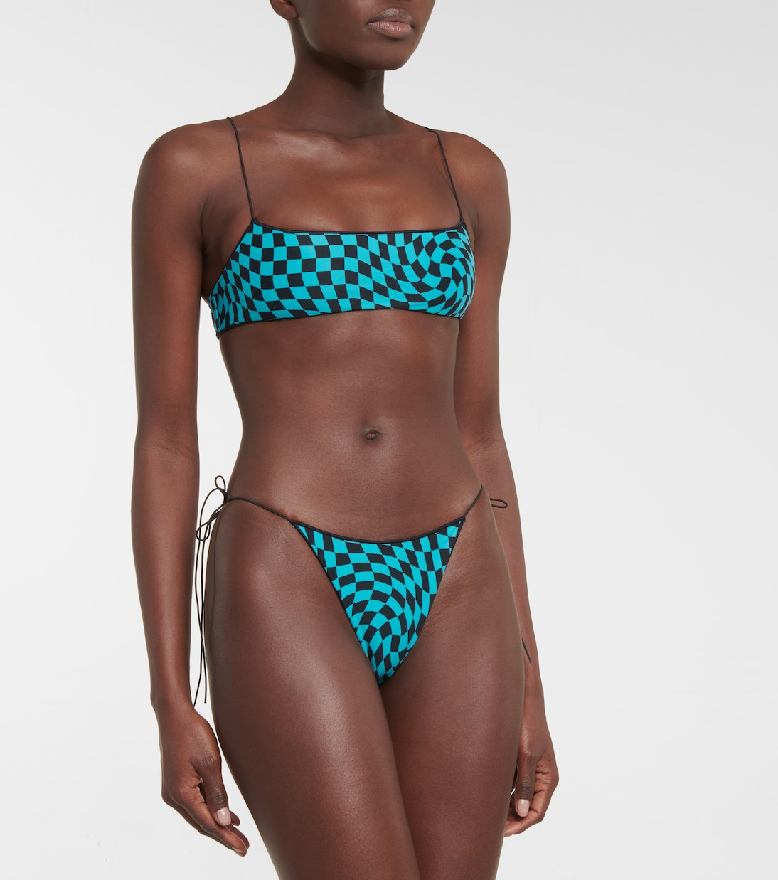 The C checked bikini bottoms | Tropic of C