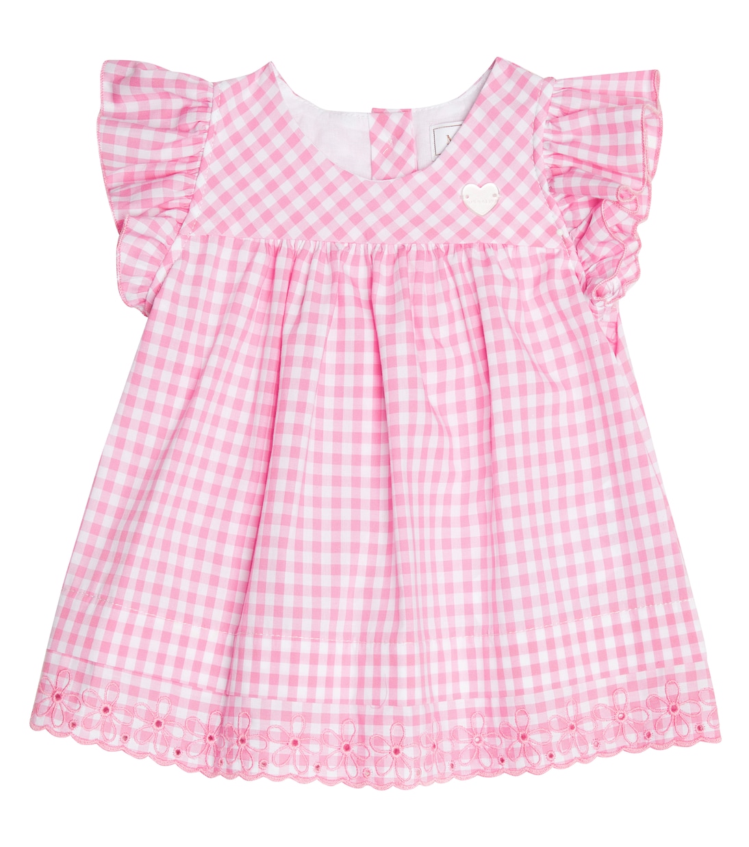 Baby - Abito in cotone a quadri | Monnalisa