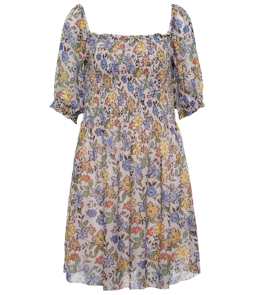 Estelle floral crêpe minidress | Velvet