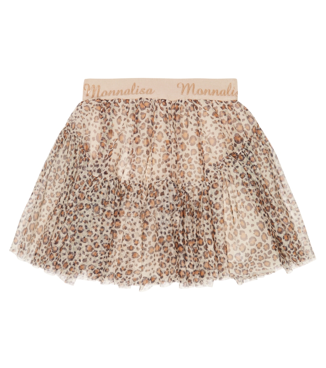 Falda de tul con estampado de leopardo | Monnalisa