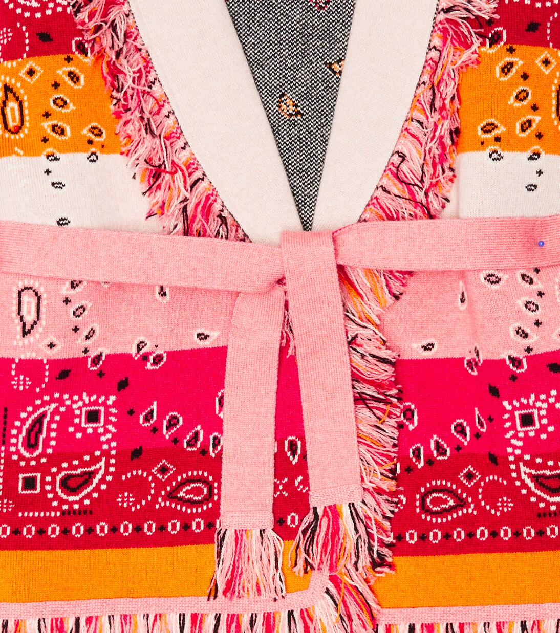 Cardigan Striped Bandana aus Kaschmir | Alanui Kids