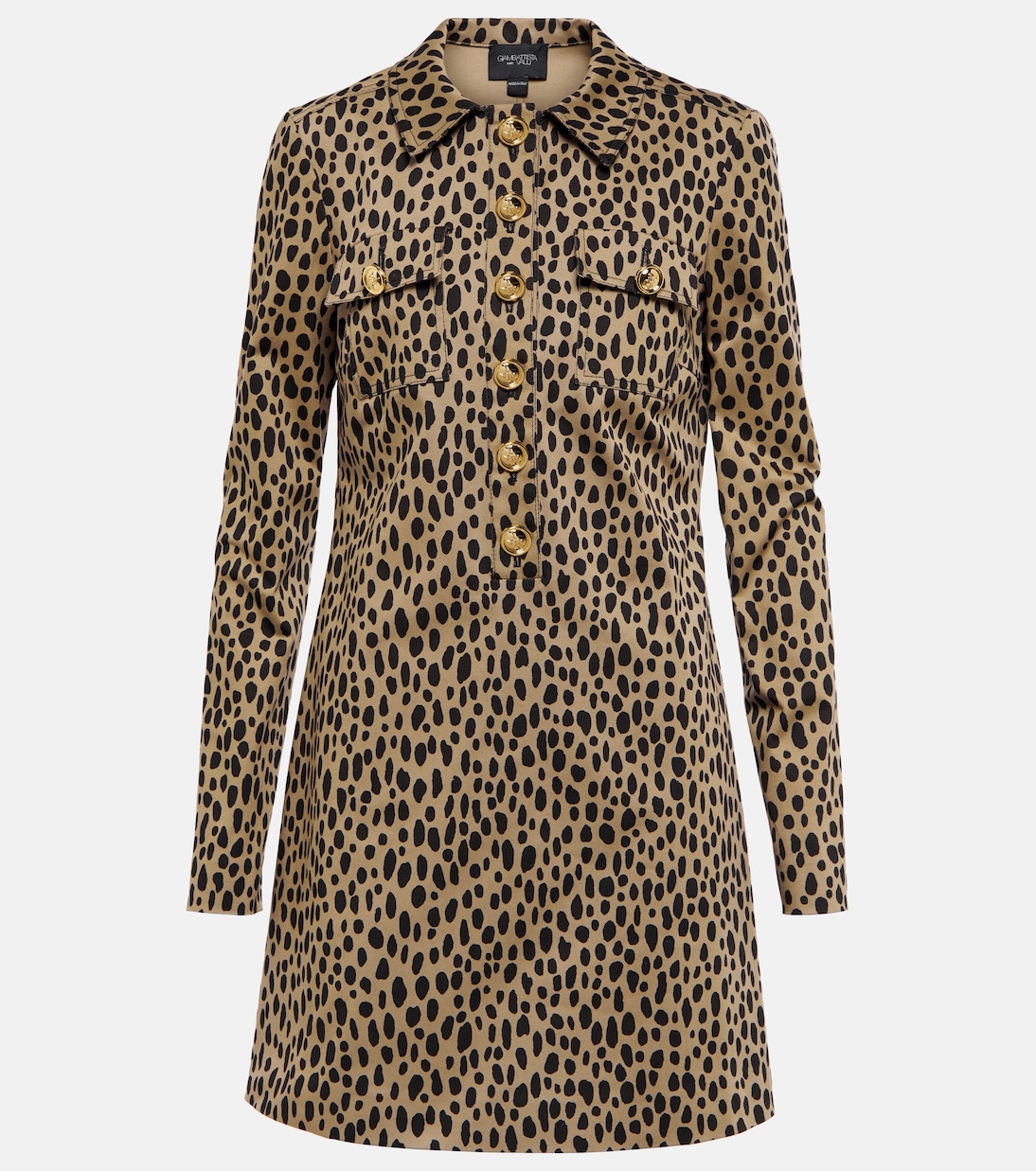 Animal-print denim minidress | Giambattista Valli