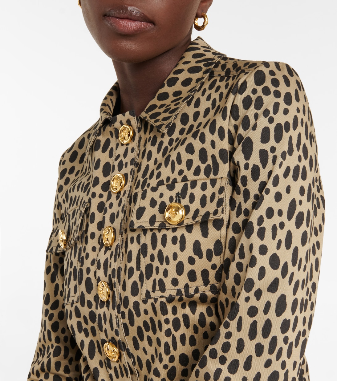 Animal-print denim minidress | Giambattista Valli