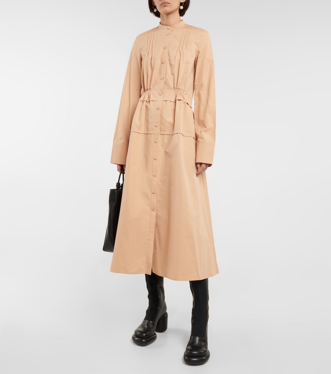 Robe chemise en coton | Jil Sander