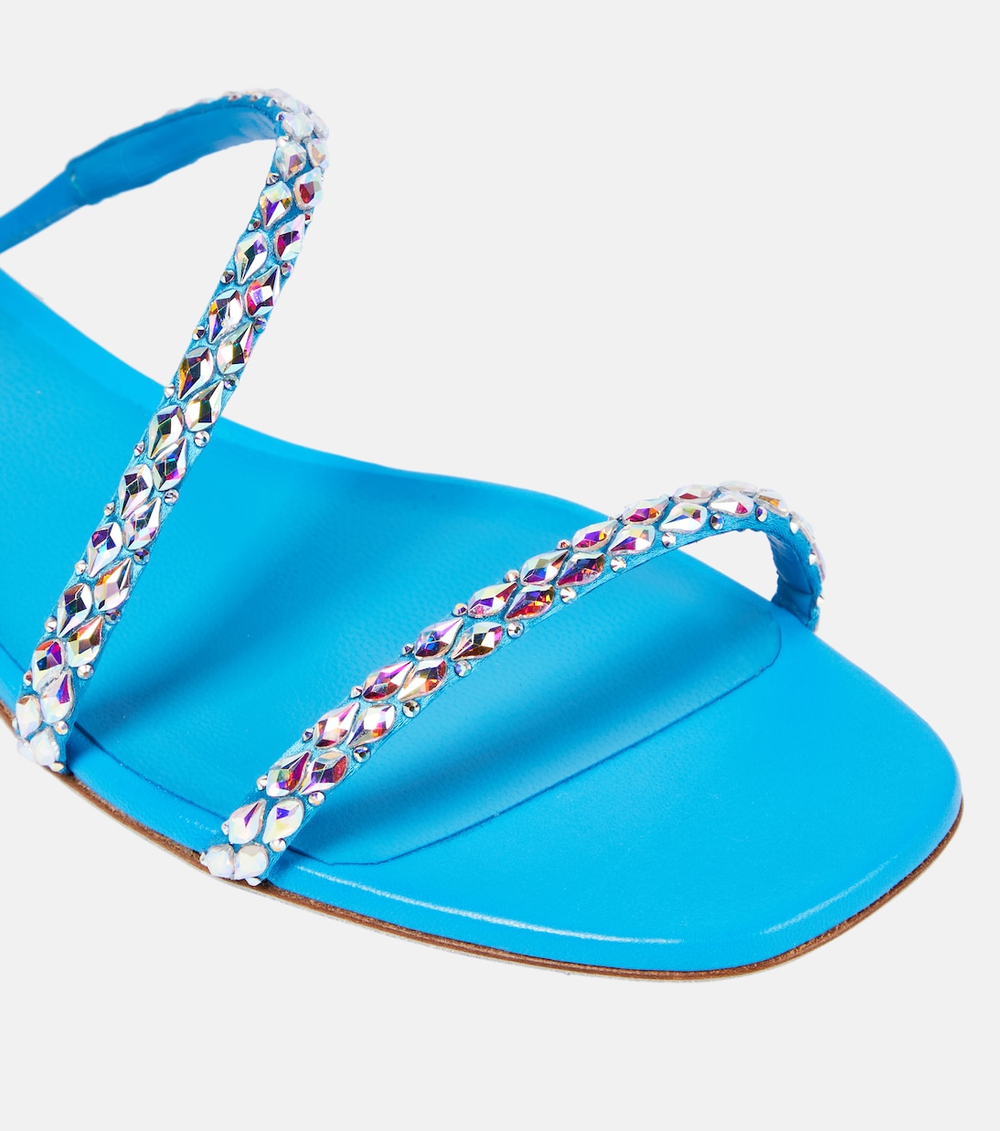 Crystal-embellished satin sandals | Rene Caovilla
