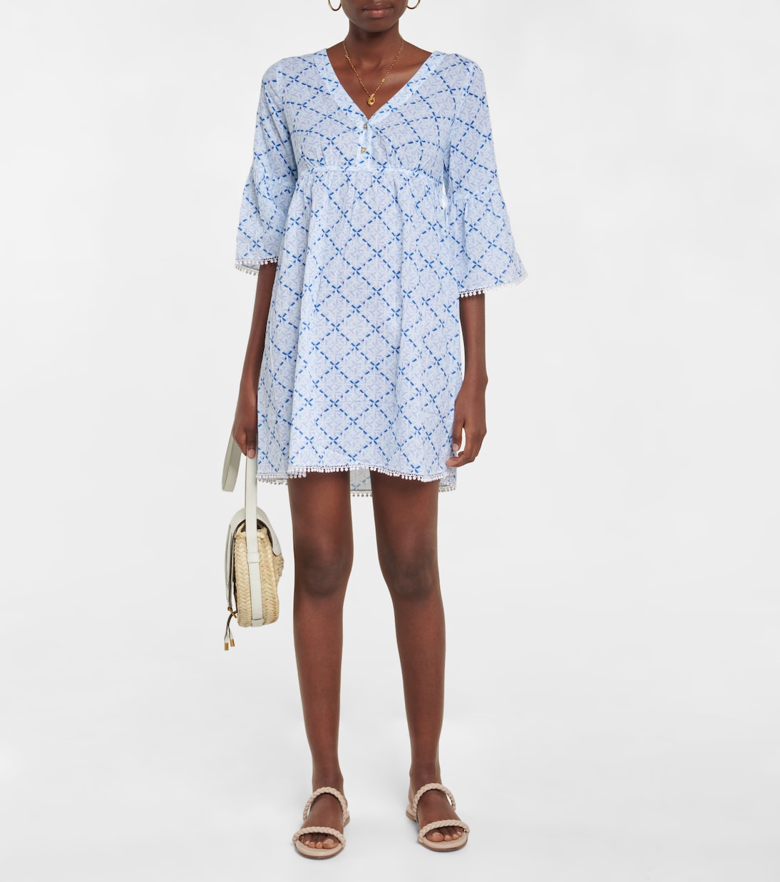 Vestido caftán Grand Cayman de algodón | Heidi Klein