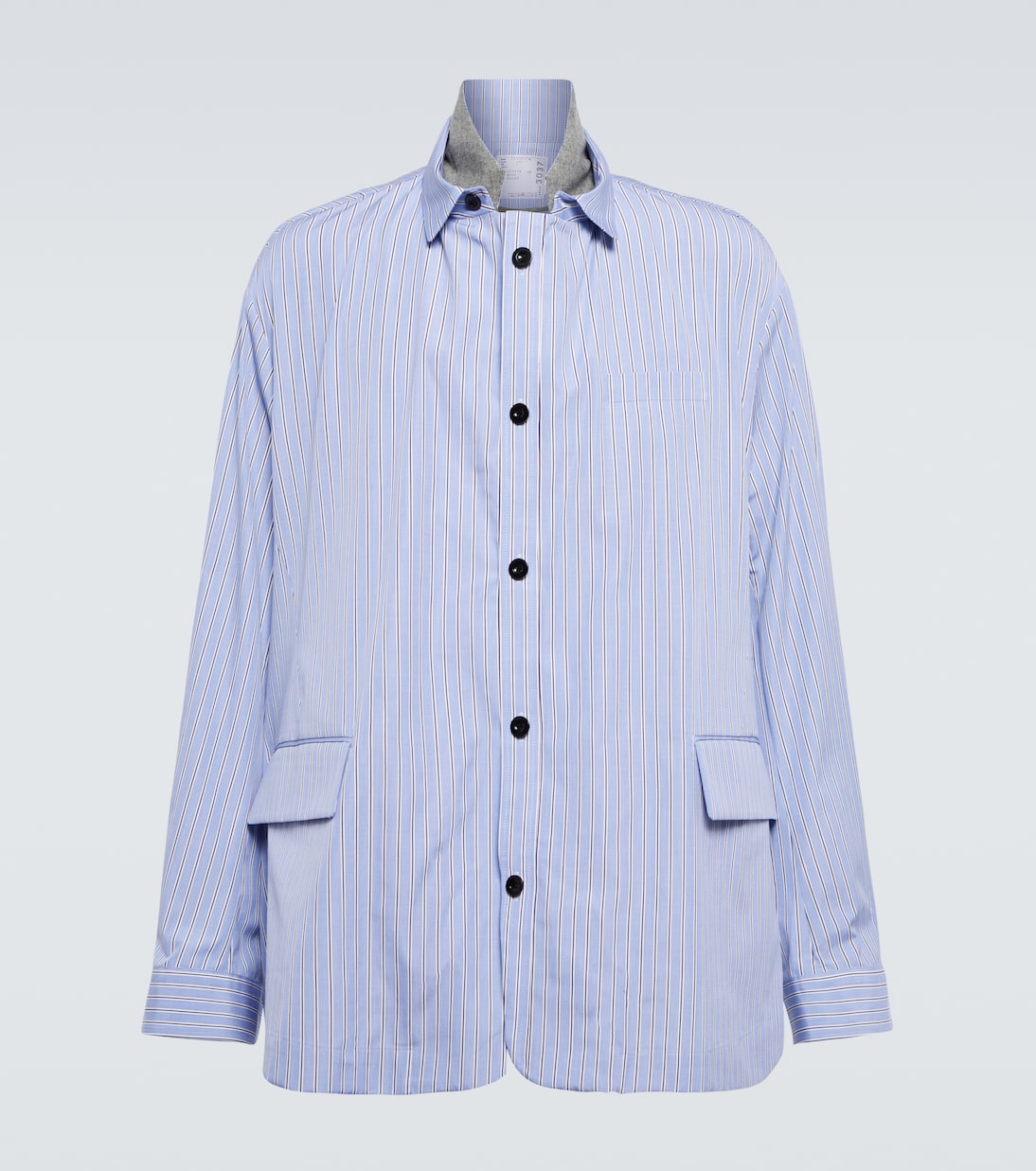 Camisa de algodón a rayas | Sacai