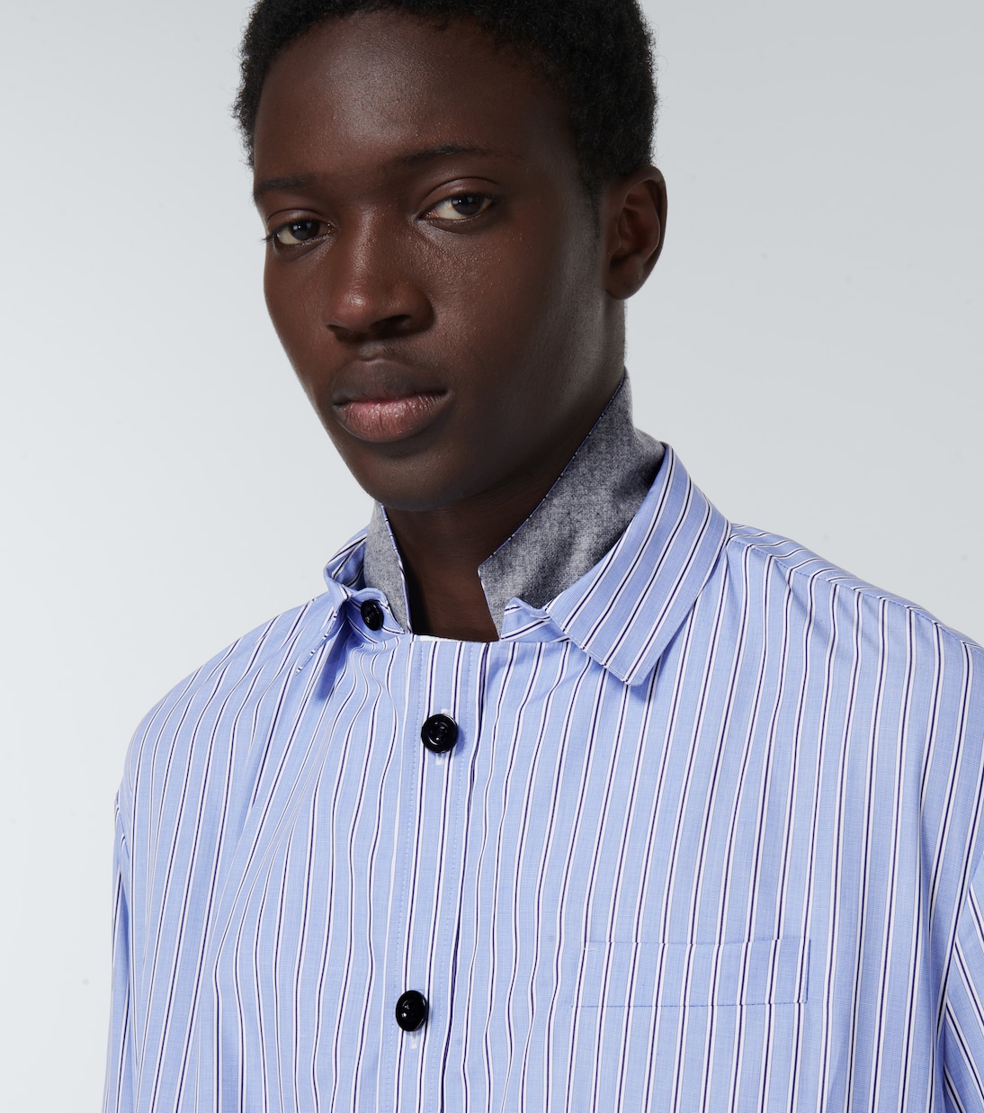Camisa de algodón a rayas | Sacai