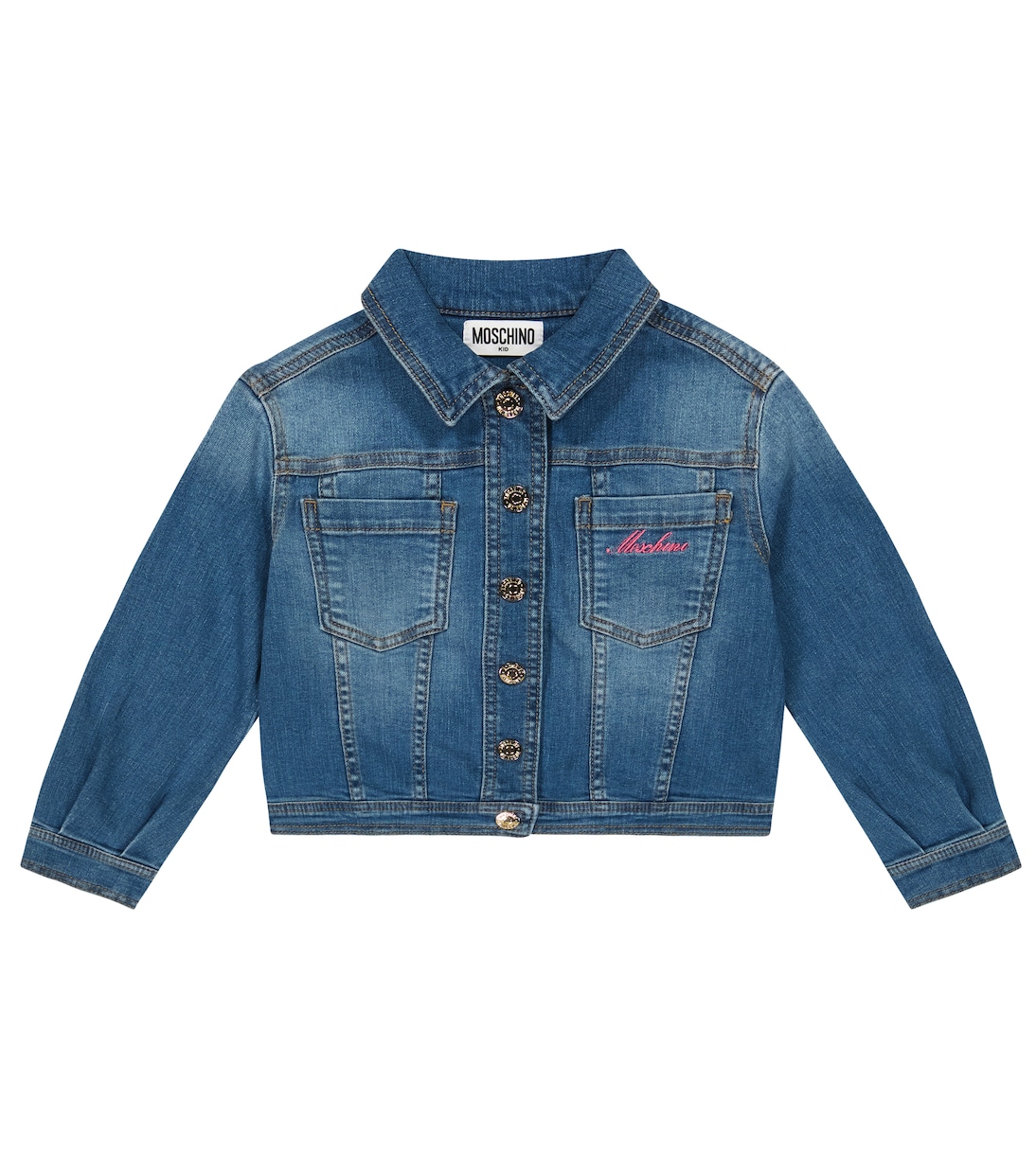 Chaqueta en denim bordada | Moschino Kids