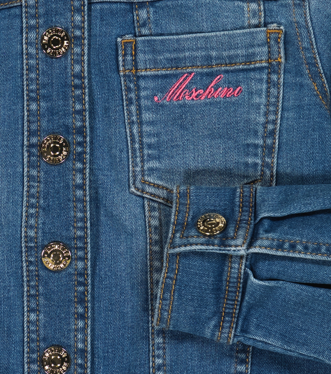 Chaqueta en denim bordada | Moschino Kids