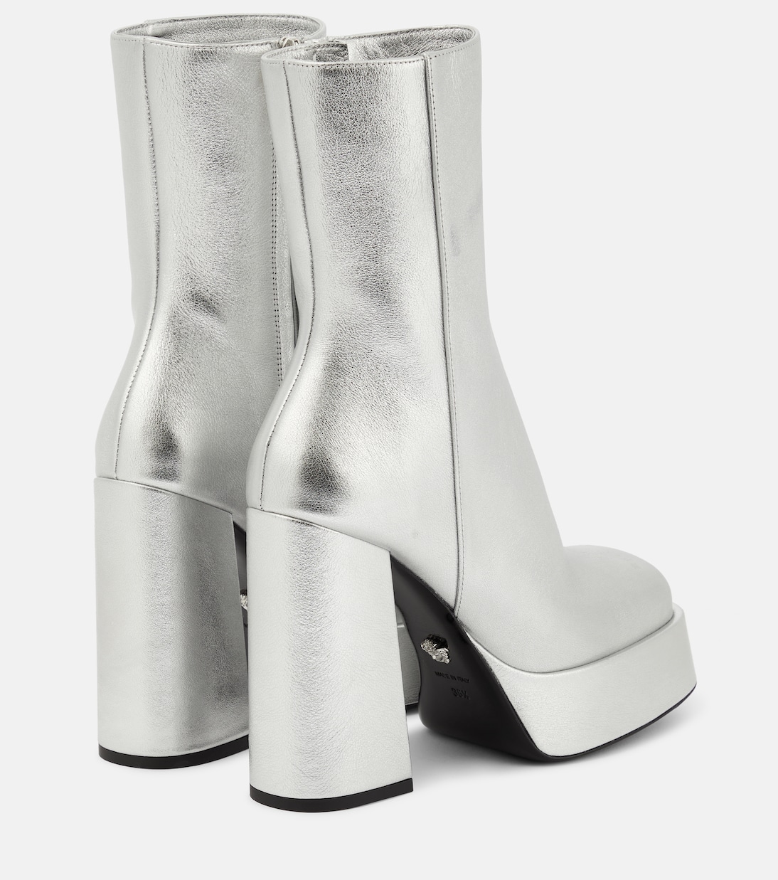 Plateaustiefel Aevitas aus Metallic-Leder | Versace