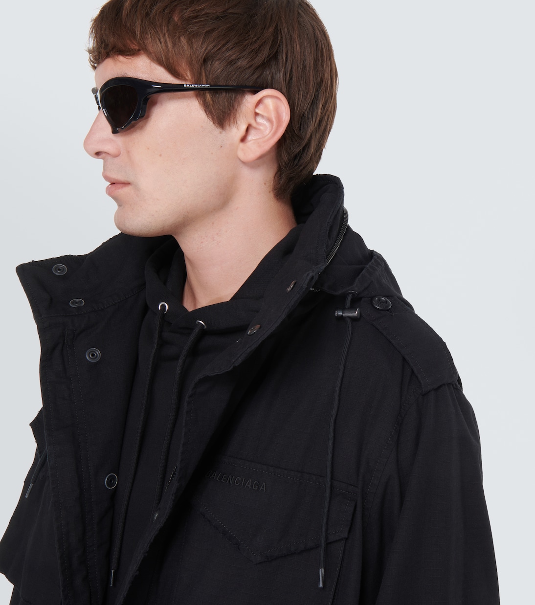 Distressed cotton parka | Balenciaga
