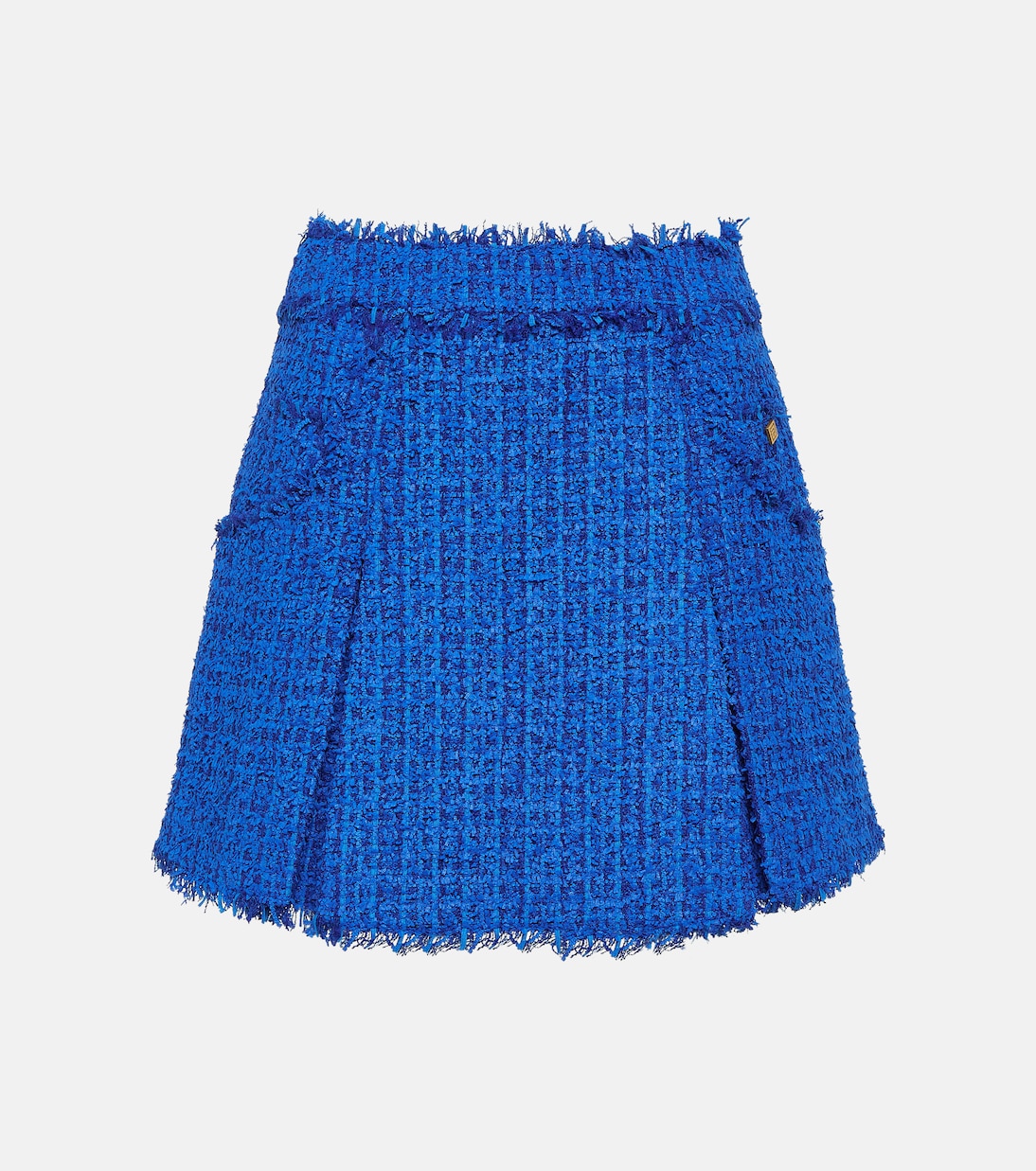 Minigonna in tweed a pieghe | Balmain