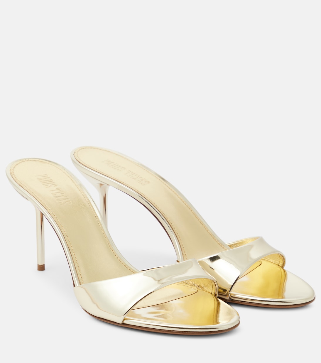 Pantoletten Lidia aus Metallic-Leder | Paris Texas