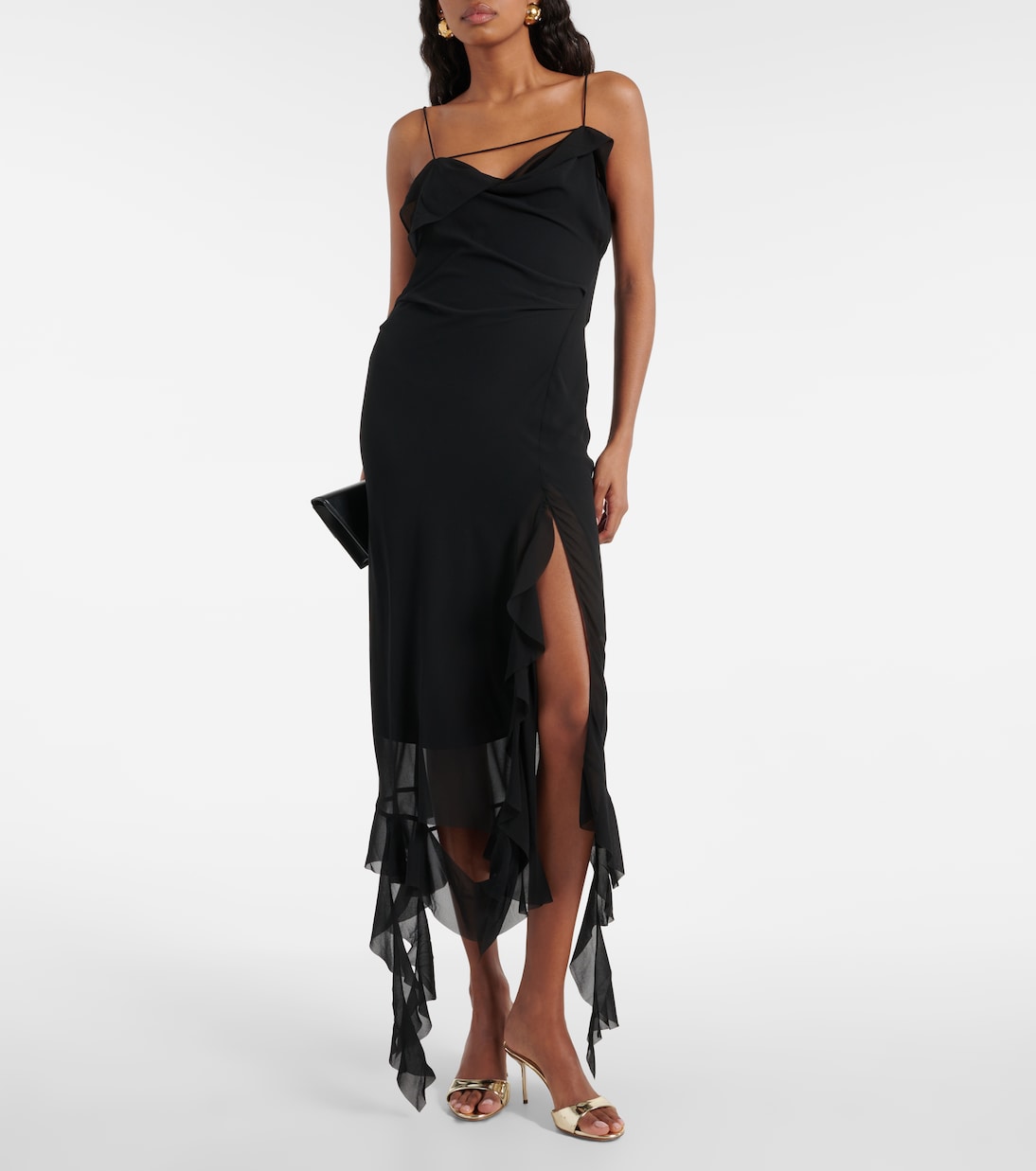 Pantoletten Lidia aus Metallic-Leder | Paris Texas