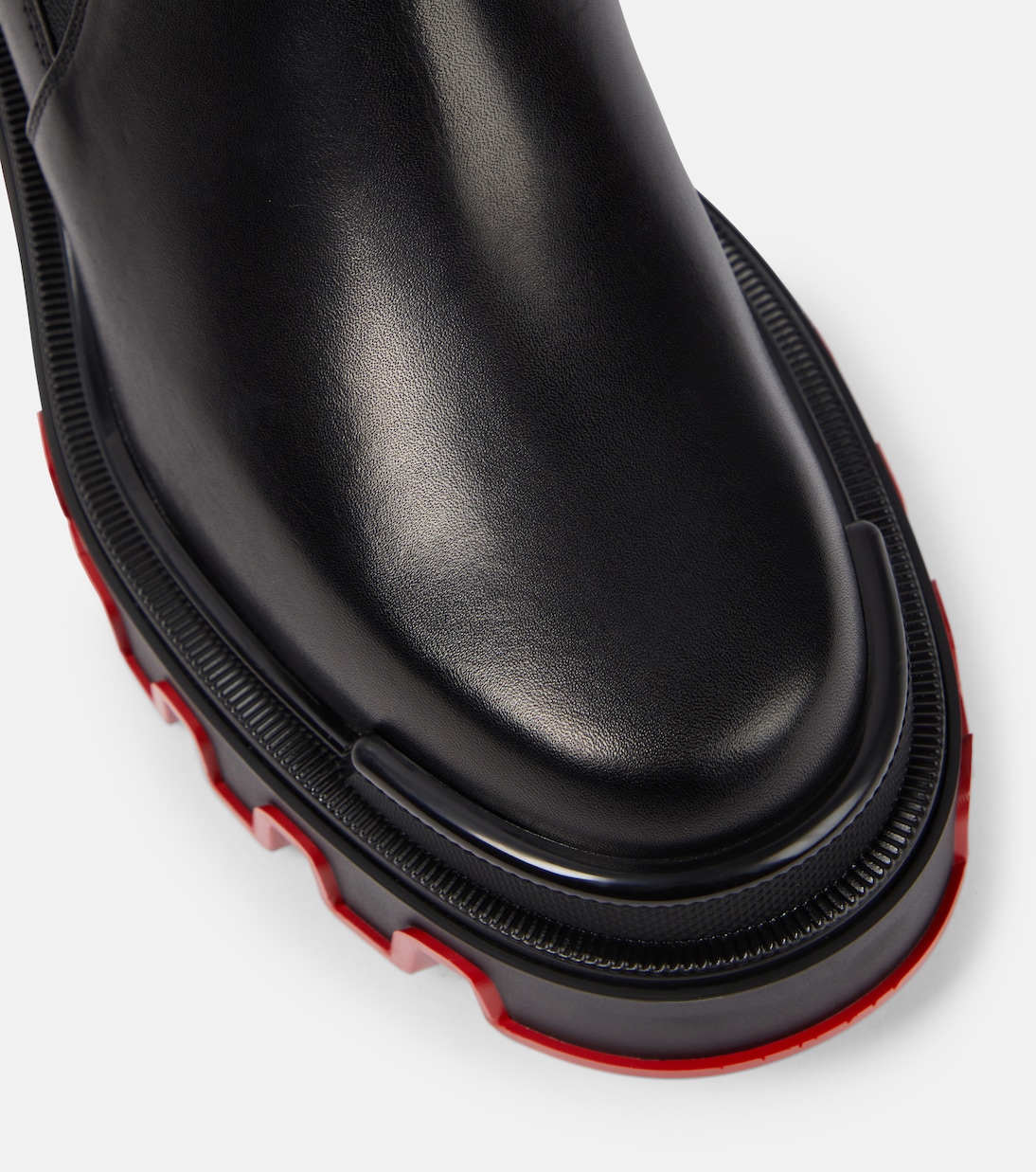 Bottines Marchacroche Dune en cuir en noir Christian Louboutin Mytheresa